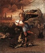 RAFFAELLO Sanzio St Michael and the Dragon sdr oil